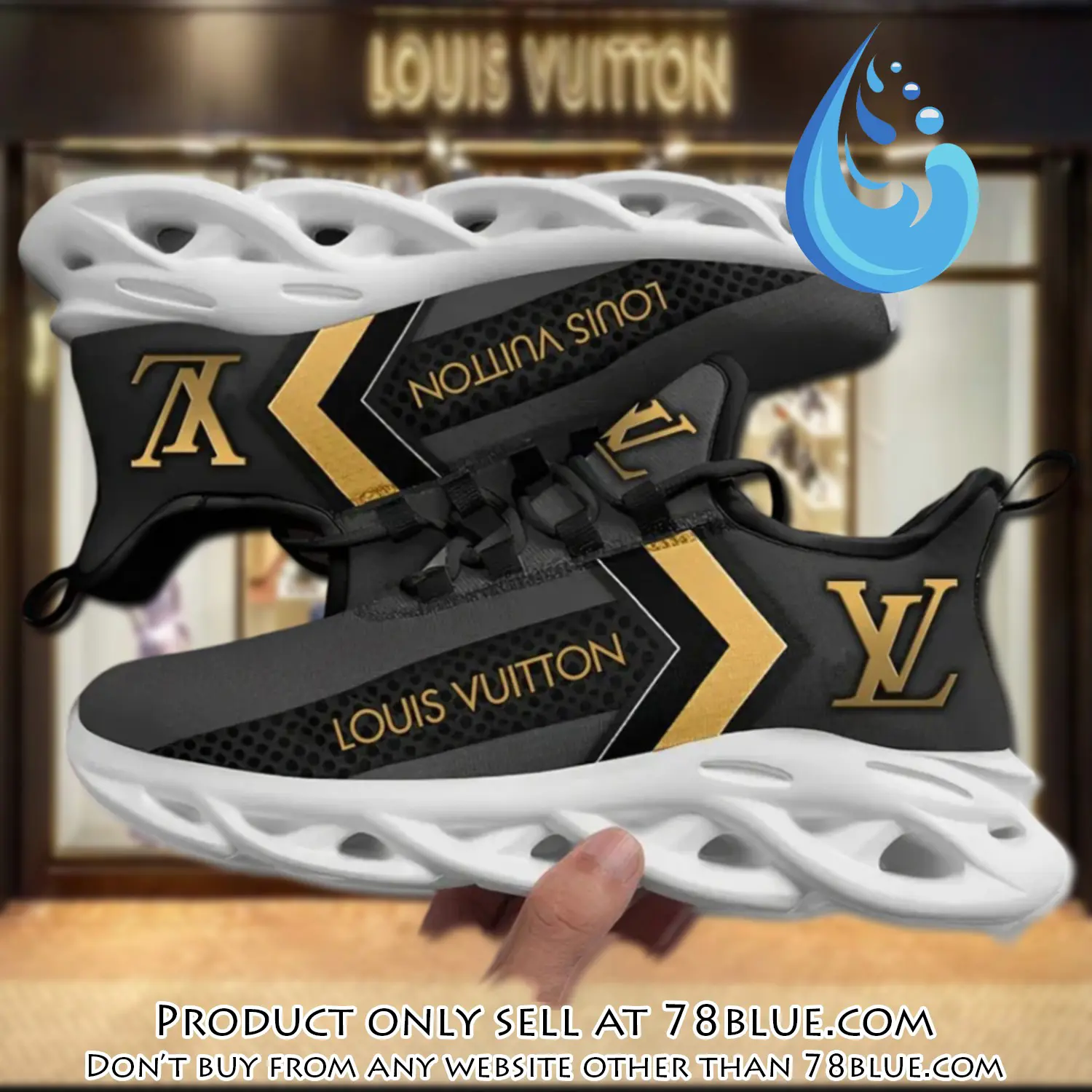 Louis vuitton yellow logo grey max soul shoes luxury brand gifts for men women 78b0534860